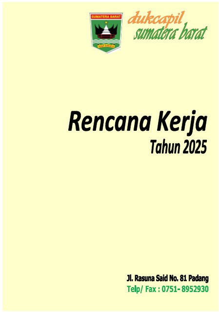 Dinas Dukcapil RENJA 2025